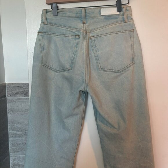 RE/DONE Jean 90s High Rise Loose Denim Straight Organic Cotton Ranch Water Sz 26 - Picture 7 of 7